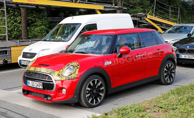 MINI Cooper Four-Door Refresh Spied Testing with Minimal Camouflage